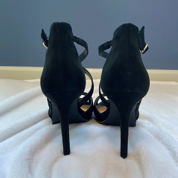 Kelly and Katie Platform Sandal Black 3¾" Heel - Picture 2 of 8